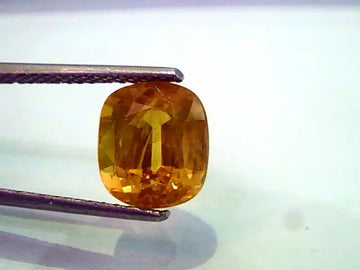 5.29 Ct Natural Premium Bangkok Yellow Sapphire/Pukhraj Heated