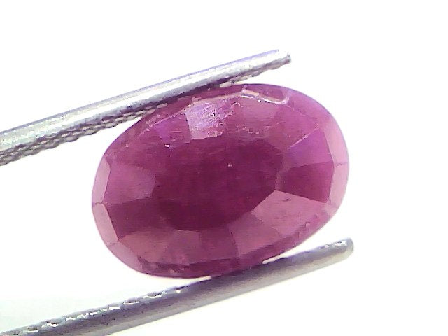 5.29 Ct Certified Unheated Untreated Natural New Burma Ruby 5.81 Ratti Manik