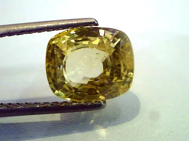 5.3 Ct Unheated Untreted Natural Ceylon Yellow Sapphire Pukhraj