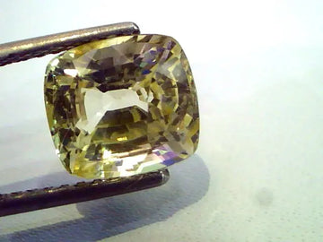 5.3 Ct Unheated Untreted Natural Ceylon Yellow Sapphire Pukhraj