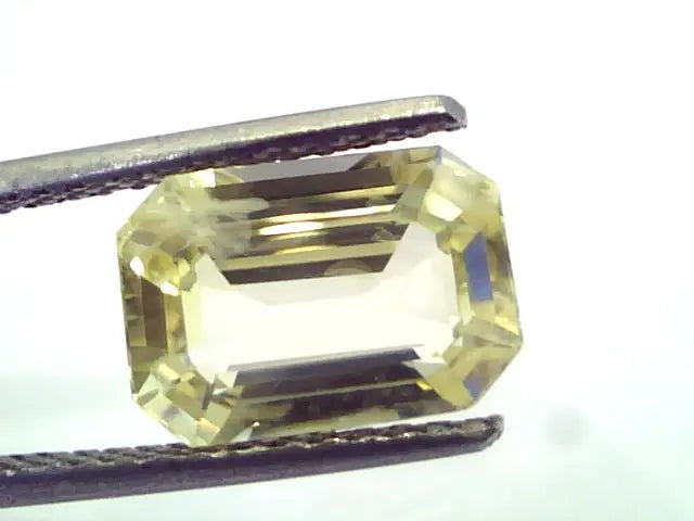 5.31 Ct Unheated Untreted Natural Ceylon Yellow Sapphire/Pukhraj