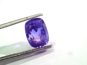 5.33 Ct IGI Certified Unheated Untreated Natural Ceylon Blue Sapphire AA - Venus Gems