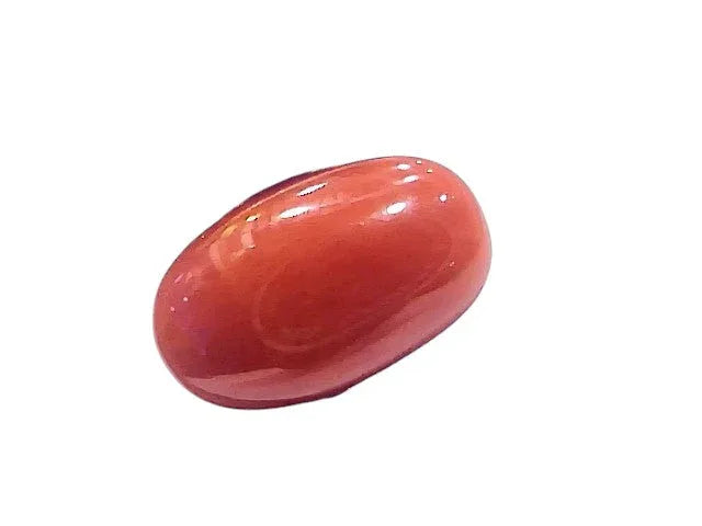 5.39 Ct 5.92 Ratti Natural Untreated Italian Red Coral Moonga AAAAA - Venus Gems