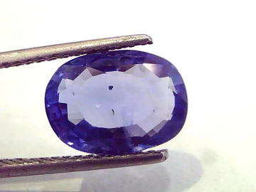 5.34 Ct Unheated Untreated Natural Ceylon Srilankan Blue Sapphire