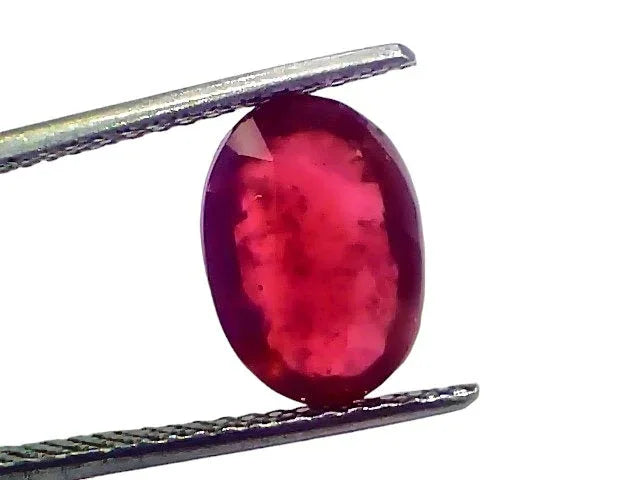 5.43 Ct Natural Ruby Gemstone Manik Gemstone for Sun (Heated) - Venus Gems