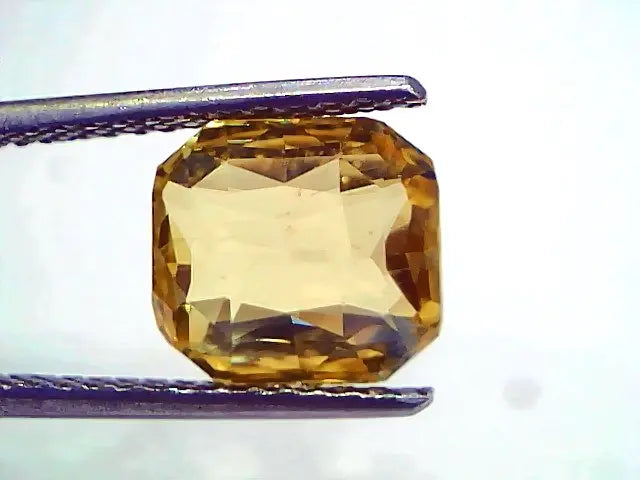 5.38 Ct IGI Certified Unheated Untreated Natural Ceylon Yellow Sapphire AAA