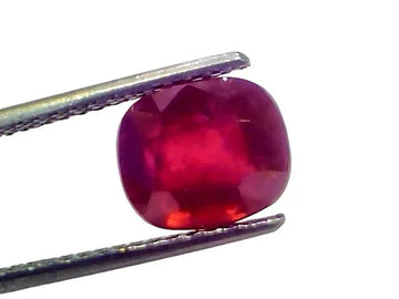 5.47 Ct Natural Ruby Gemstone Manik Gemstone for Sun (Heated) - Venus Gems
