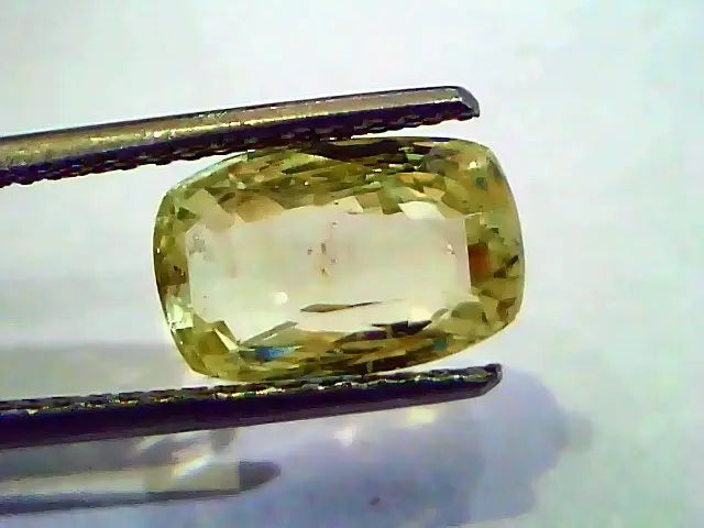 5.39 Ct 9 Rt Unheated Untreated Natural Ceylon Yellow Sapphire/Pukhraj