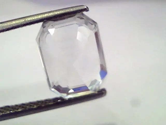 5.39 Ct Unheated Untreated Natural Premium White Sapphire Gemstone
