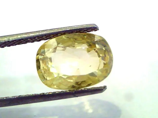 5.08 Ct Unheated Untreated Natural Ceylon Yellow Sapphire/Pukhraj AA