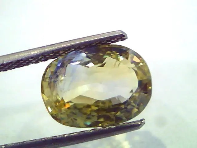 5.42 Ct Unheated Natural Ceylon Yellow Blue Mix Pitambari Sapphire
