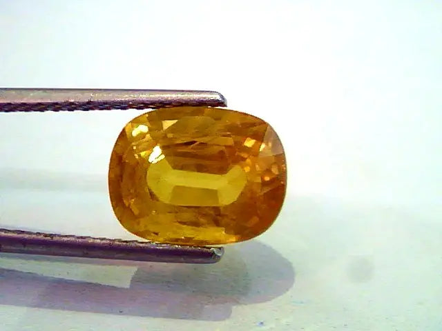 5.44 Ct Natural Premium Bangkok Yellow Sapphire/Pukhraj Heated