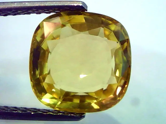 5.37 Ct Unheated Untreated Natural Ceylon Yellow Sapphire AAA