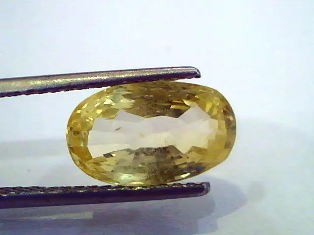 5.56 Ct Unheated Untreated Natural Ceylon Yellow Sapphire Pukhraj
