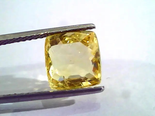5.50 Ct Unheated Untreated Natural Ceylon Yellow Sapphire Gemstone