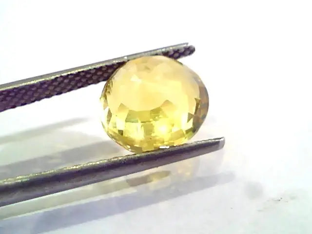 5.53 Ct Untreated Natural Ceylon Yellow Sapphire Gemstones AA