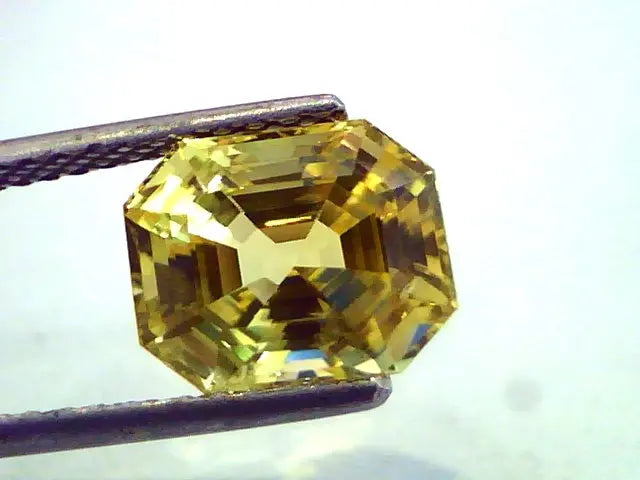 5.51 Ct Unheated Untreated Natural Ceylon Yellow Sapphire AAAAAA