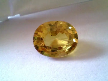 5.51 Ct Premium Natural Bangkok Yellow Sapphire,Real Pukhraj Gem