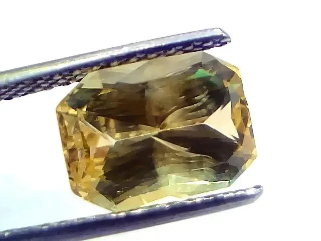 5.51 Ct IGI Certified Unheated Untreated Natural Ceylon Yellow Sapphire AAAA - Venus Gems