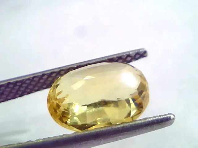 5.52 Ct Unheated Untreated Natural Ceylon Yellow Sapphire AAA++