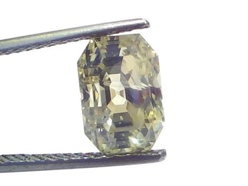 5.52 Ct IGI Certified Unheated Untreated Natural Ceylon Yellow Sapphire - Venus Gems