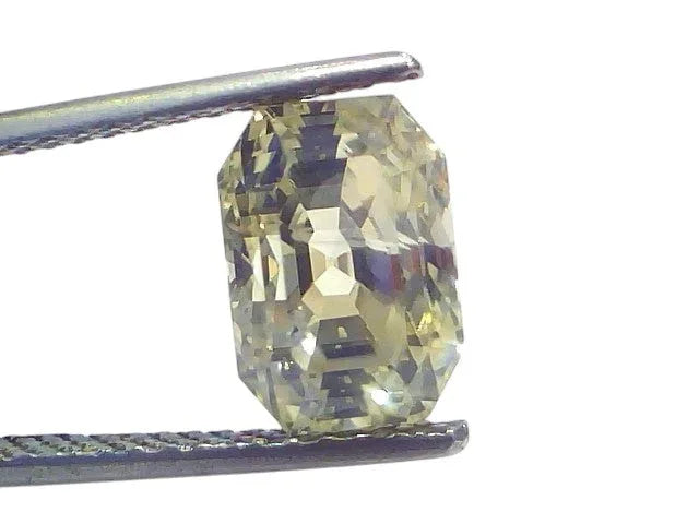 5.52 Ct IGI Certified Unheated Untreated Natural Ceylon Yellow Sapphire - Venus Gems
