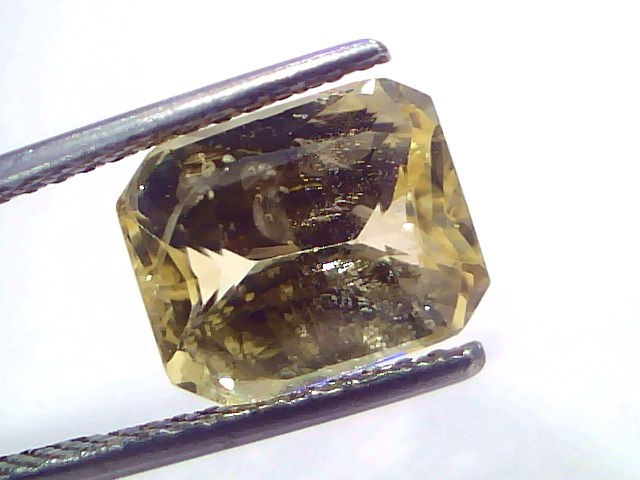 5.53 Ct IGI Certified Unheated Natural Ceylon Yellow Sapphire Pukhraj – 6.07 Ratti