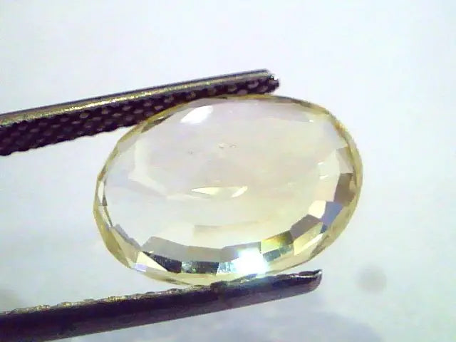 5.68 Ct Unheated Untreated Natural Ceylon Yellow Sapphire Pukhraj