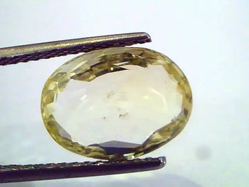 5.68 Ct Unheated Untreated Natural Ceylon Yellow Sapphire Pukhraj