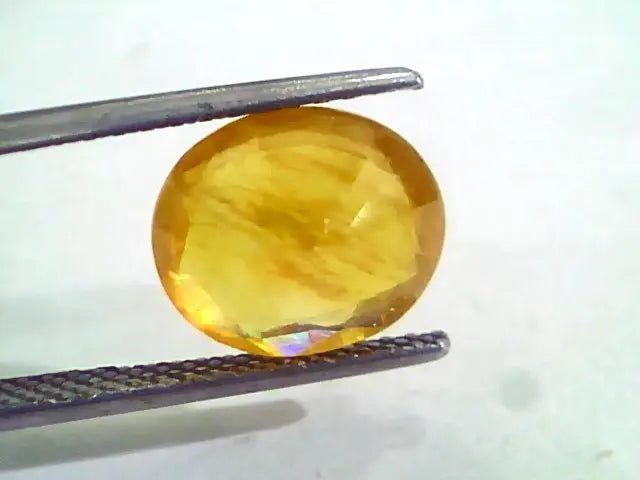 5.57 Ct Natural Yellow Sapphire Pukhraj Jupiter Gemstone(Heated)