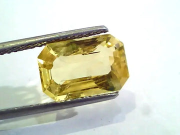 5.56 Ct Unheated Untreated Natural Ceylon Yellow Sapphire Gems