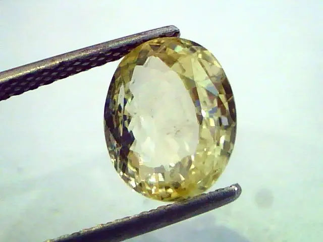 5.58 Ct Unheated Untreted Natural Ceylon Yellow Sapphire/Pukhraj