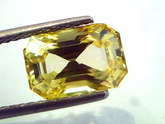 5.58 Ct Top Grade Unheated Natural Ceylon Yellow Sapphire AAAA