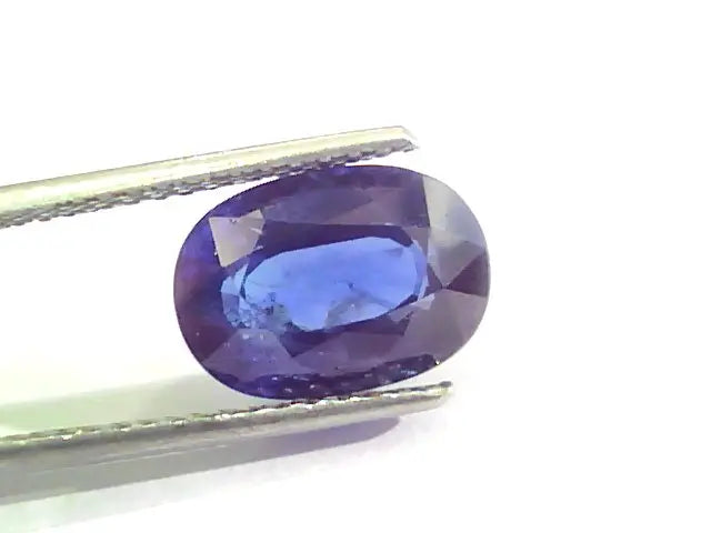 5.59 Ct IGI Certified Untreated Natural Ceylon Deep Blue Sapphire AA