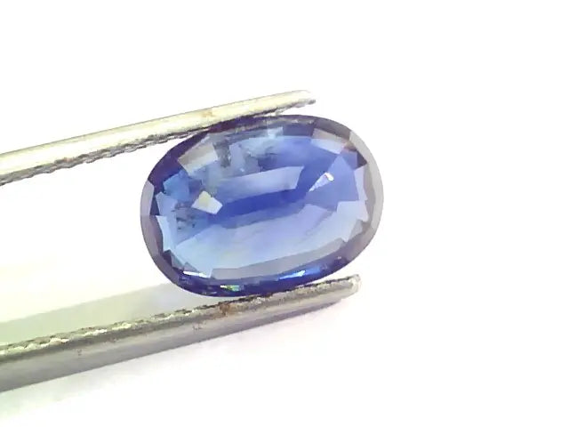 5.59 Ct IGI Certified Untreated Natural Ceylon Deep Blue Sapphire AA