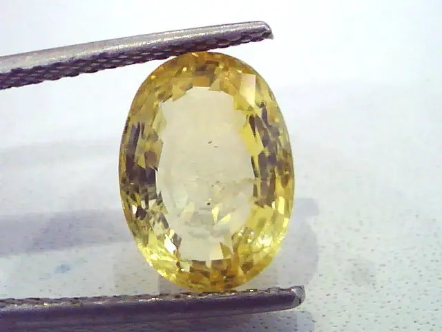 5.59 Ct Unheated Untreted Natural Ceylon Yellow Sapphire/Pukhraj
