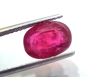 5.67 Ct Natural Ruby Gemstone Manek Gem for Sun (Heated)