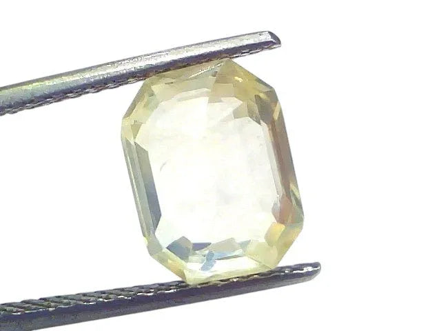 5.62 Ct IGI Certified Unheated Untreated Natural Ceylon Yellow Sapphire - Venus Gems