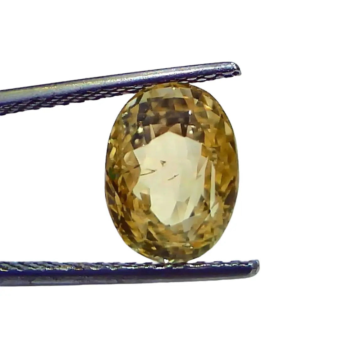 5.63 Ct IGI Certified Unheated Untreated Natural Ceylon Yellow Sapphire