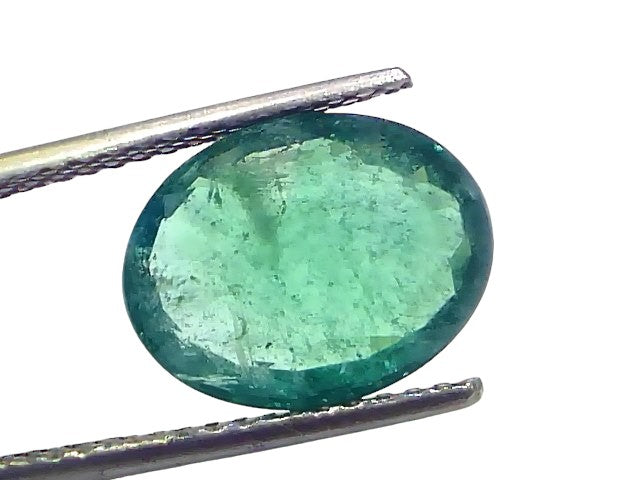 5.64 Ct GII Certified Untreated Natural Zambian Emerald Panna Gems