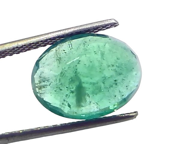5.64 Ct GII Certified Untreated Natural Zambian Emerald Panna Gems