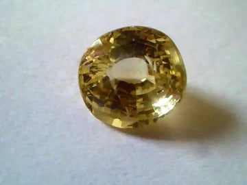 5.67 Ct IGI Certified Unheated Untreted Natural Ceylon Yellow Sapphire