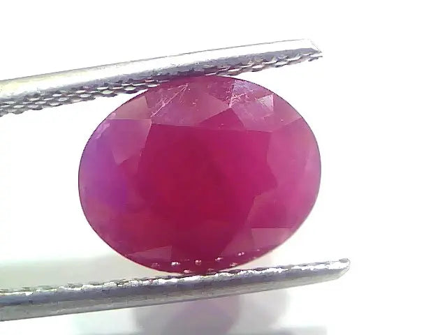 5.74 Ct Certified Unheated Untreated Natural New Burma Ruby Manik Stone