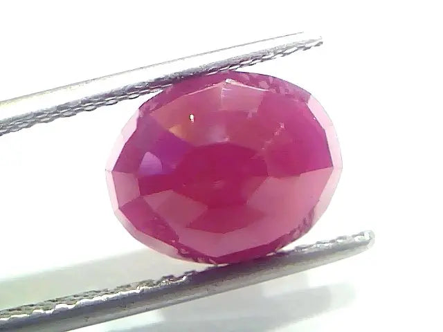 5.74 Ct Certified Unheated Untreated Natural New Burma Ruby Manik Stone
