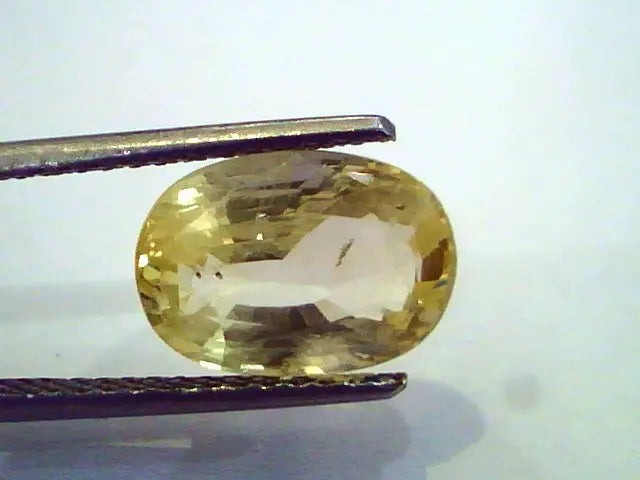 5.73 Ct Unheated Untreated Natural Ceylon Yellow Sapphire Pukhraj
