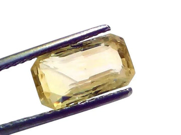 5.71 Ct IGI Certified Unheated Untreated Natural Ceylon Yellow Sapphire - Venus Gems