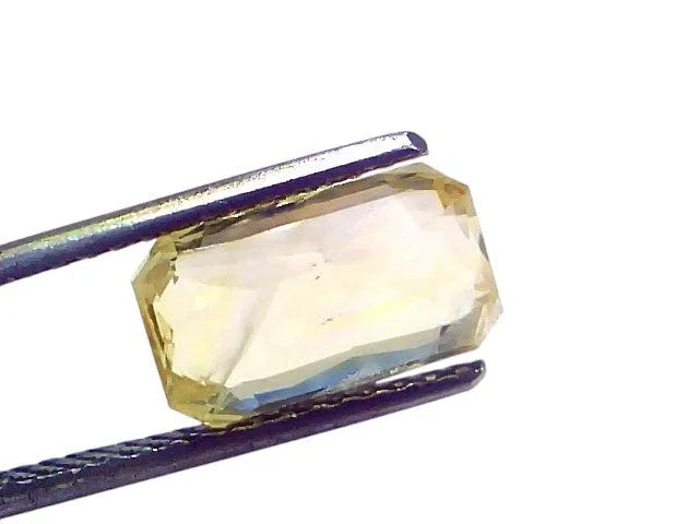 5.71 Ct IGI Certified Unheated Untreated Natural Ceylon Yellow Sapphire - Venus Gems