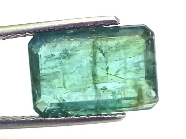5.74 Ct Certified Untreated Natural Zambian Emerald Gemstone