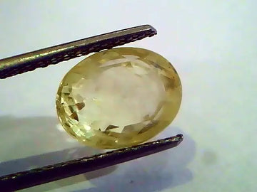5.74 Ct 9.25 Ratti Unheated Untreated Natural Ceylon Yellow Sapphire