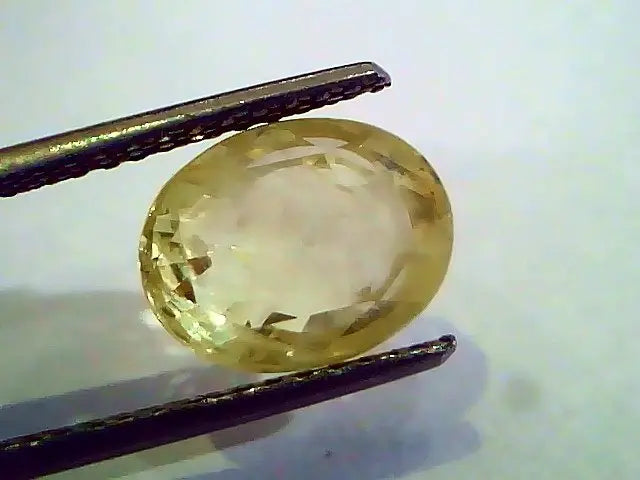 5.74 Ct 9.25 Ratti Unheated Untreated Natural Ceylon Yellow Sapphire